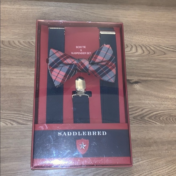 Saddlebred bow tie & suspender set - Picture 4 of 4